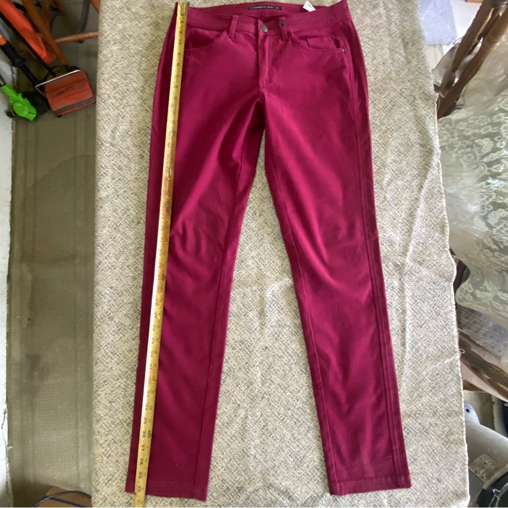 Moda Et Les Autres French Design High Rise Red Pants size EU 38 US 10 Triple Sti